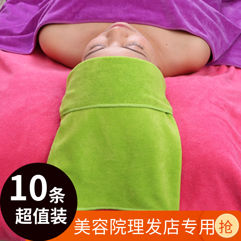 10条美容院毛巾绿理发店包头干发巾柔软加厚吸水不掉毛甩批發定制