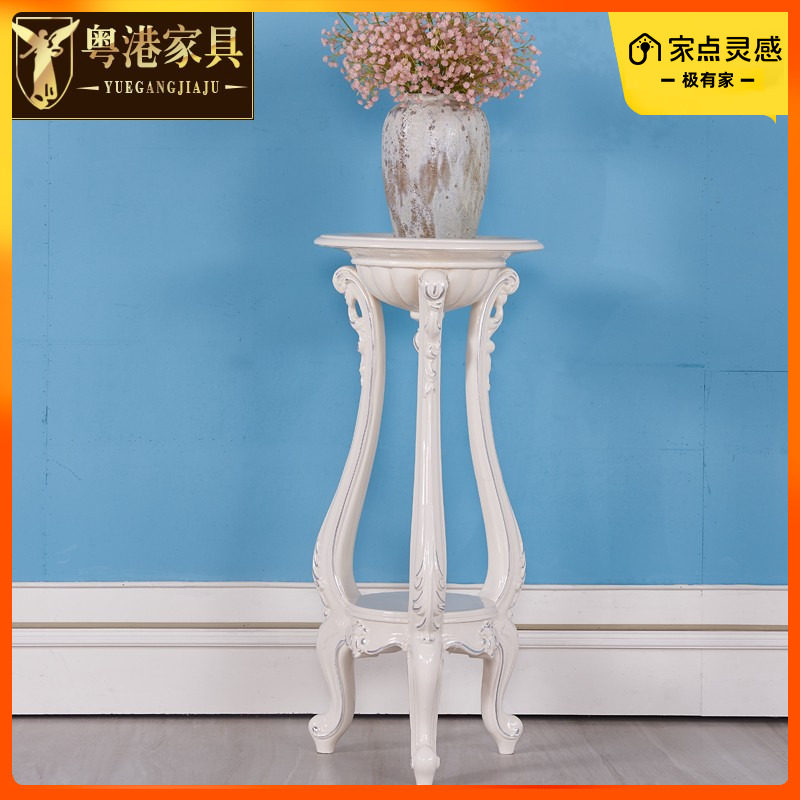 欧式花架实木四方花几阳台盆景架客厅花盆架室内落地花架子