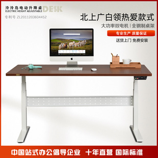 泠泠岛电动升降桌站立办公电脑桌元宇宙升降游戏桌可调节高度桌