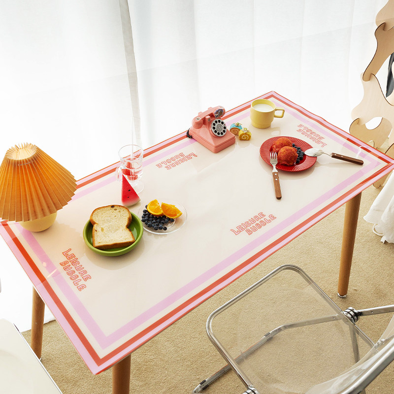 左咸敦道复古桌垫防水pv防烫软玻璃电脑垫子书桌垫写字台可爱少女