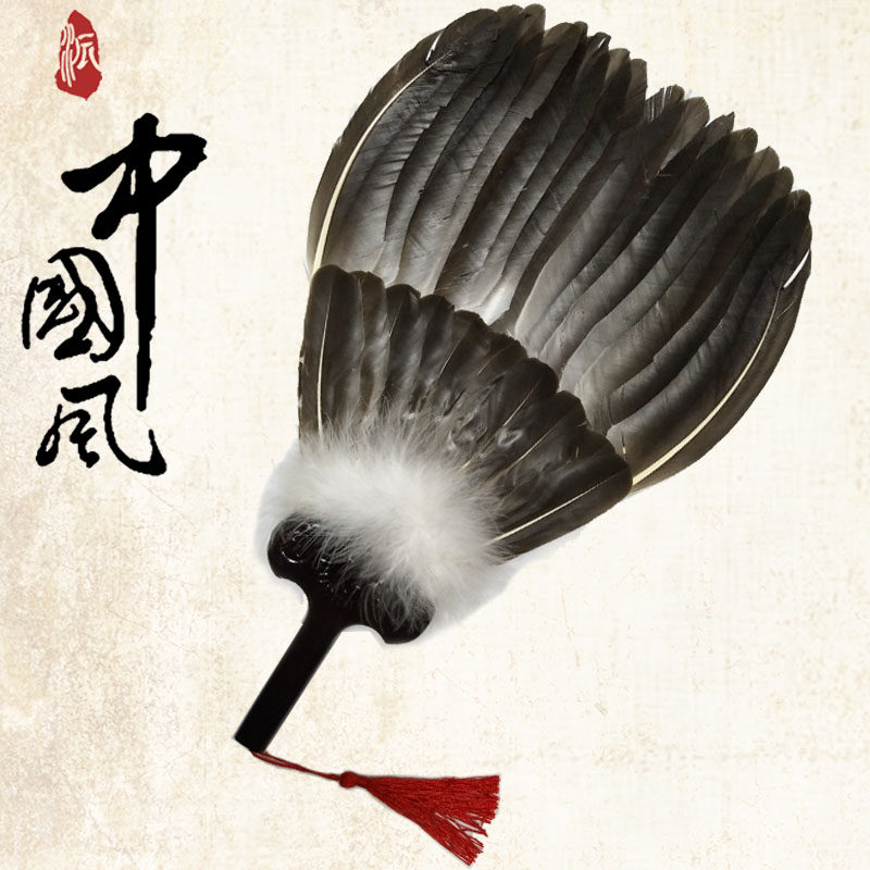 诸葛亮孔明扇八卦扇羽毛扇礼品扇鹅毛扇工艺扇舞蹈摄影拍摄道具扇