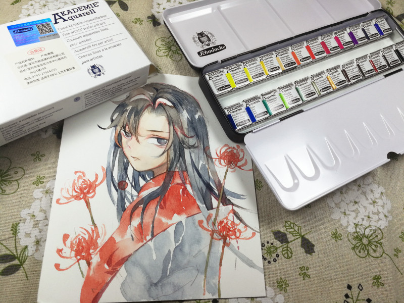 进口德国史明克固体水彩颜料12色24色48色学院级/大师级半块全块