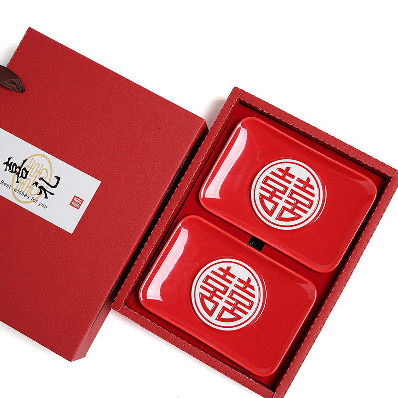 结婚红色陶瓷香皂盒婚庆家用肥皂盒中式喜创意皂碟卫生间个性皂托,家庭/个人清洁工具,皂网/架,淘宝优惠券,粉丝福利购,淘宝优惠卷