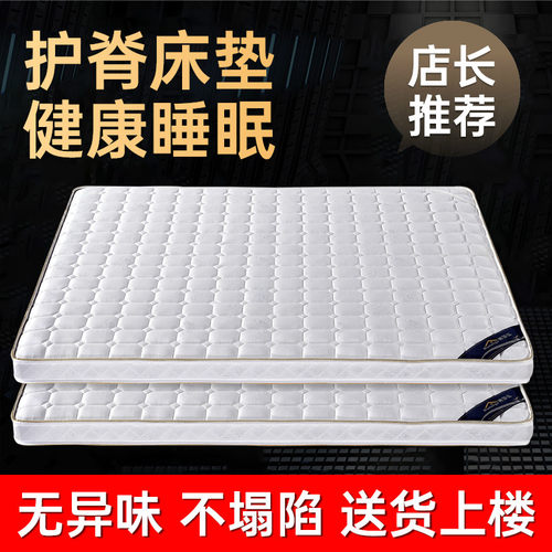 夏季床垫薄款硬垫棕垫天然椰棕租房专用1.2m1.5米儿童护脊椎定制
