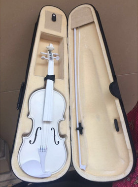 婚纱拍照道具 婚庆典礼 舞台演出装饰 塑料 假拉小提琴 白色 咖色