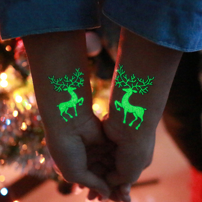 1 Pcs Luminous Temporary Tattoo Stickers Party Decoration Ch