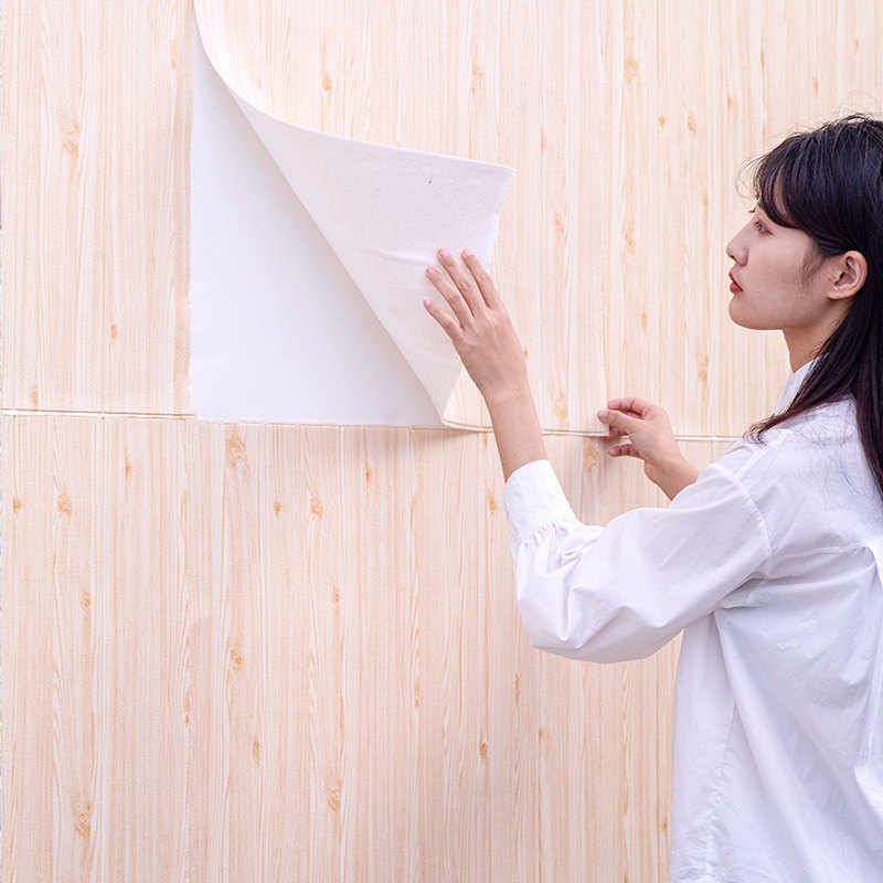 墙纸3d立体墙贴木纹自粘卧室温馨软包贴纸防水防潮泡沫装饰背景墙,家居饰品,软装墙贴,淘宝优惠券,粉丝福利购,淘宝优惠卷