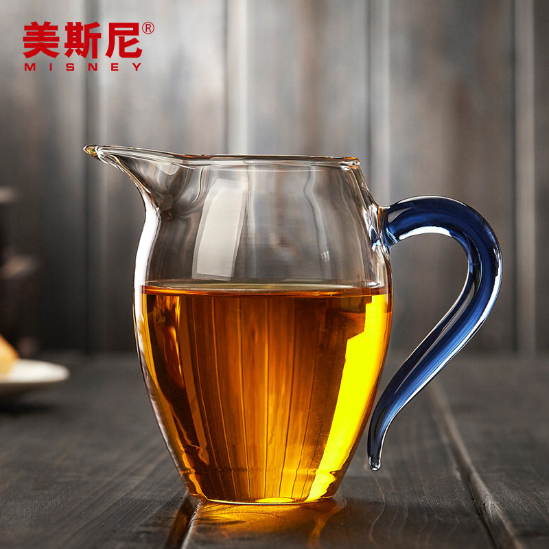 千茗手工加厚耐热玻璃公道杯 功夫茶茶海公杯 分茶器茶道配件