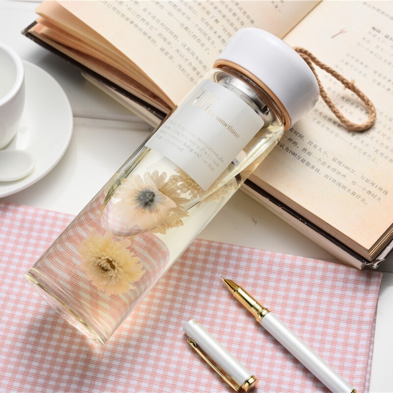 创意复古学生商务携带提绳高硼防爆加厚透明耐热防爆高鹏玻璃水杯