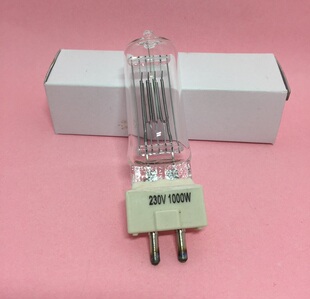 耐思LQ-1000石英灯泡金贝QZ-1000W神牛造型灯泡3200K暖色光古装灯