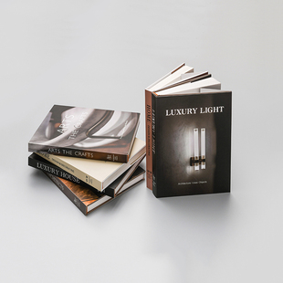 可翻页装饰真书样板房间酒店书柜玄关家具装饰摆件仿真书摄影道具