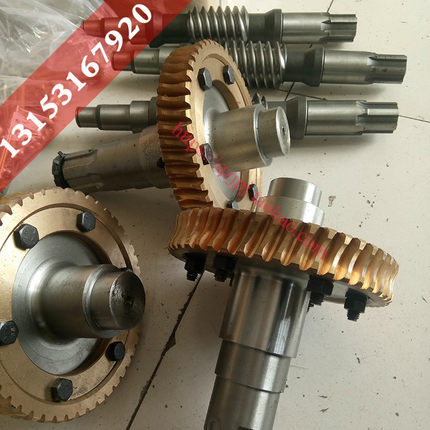 施工升降机涡轮曹氏奥亚明朗铜涡轮人货电梯减速机蜗杆32/42/48齿