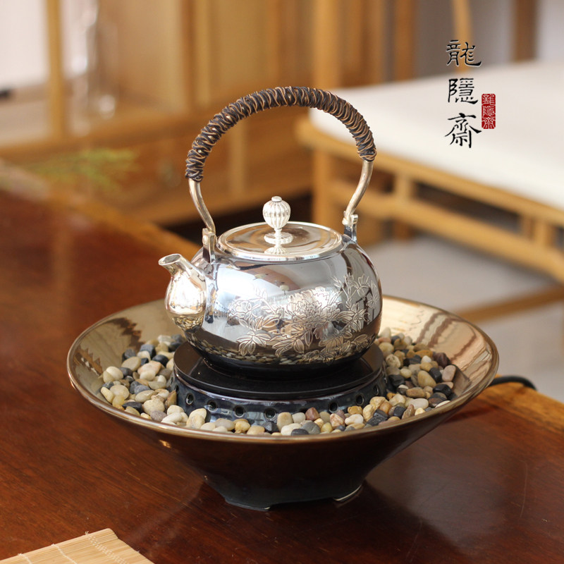龙隐斋 金银烧系列电陶炉静音银壶专用茶炉煮茶炉无辐射泡茶烧水