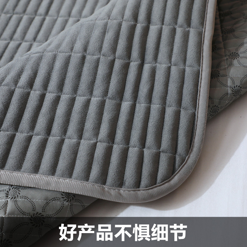 冬季保暖水晶绒床垫床褥法兰绒珊瑚绒床护垫折叠家用学生宿舍可洗