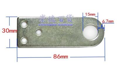 加长86mm防撬门搭扣木门防撬锁门鼻子防盗锁扣门栓暗装铁片锁扣