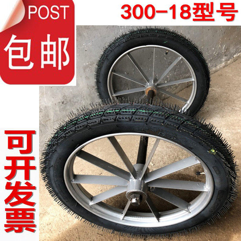 轱辘总成轮胎手推基建灰轮工矿充气斗车轮子劳动车板车摩托车轮