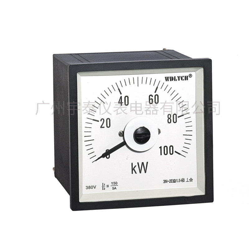 F96-W功率表 船用仪表 100KW 三相功率表 广角功率表