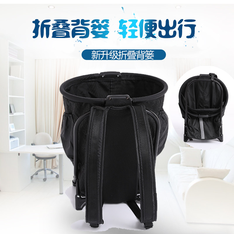 购物置物背篼h收纳框买菜家用背筐可折叠多功能背篓买菜宠物背包