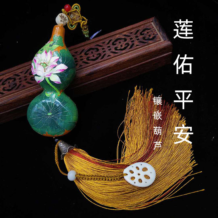 掐丝镶嵌葫摆非遗葫芦小挂件孤件招财纳福文玩家居客厅卧室芦品
