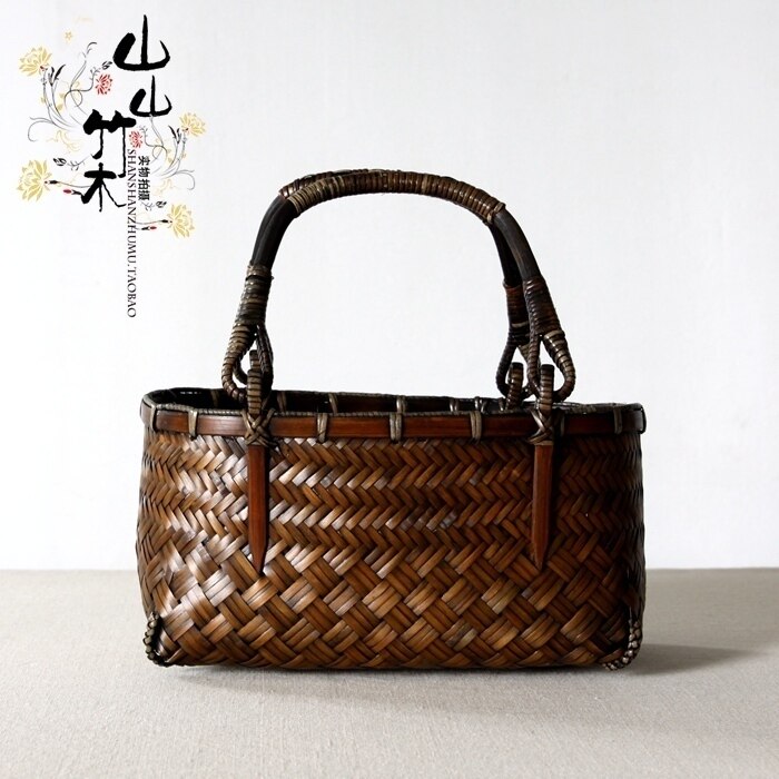 竹编包 茶道 茶具 收纳包 香具包 小号 仿古 文艺 复古 山山竹木