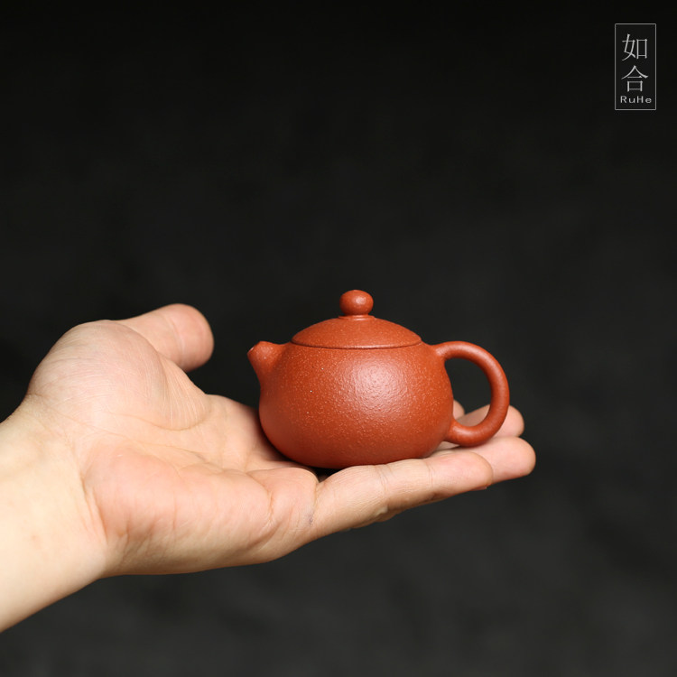 如合 宜兴徐萍柚皮橘皮迷你茶壶小巧一杯西施个人功夫茶壶80毫升