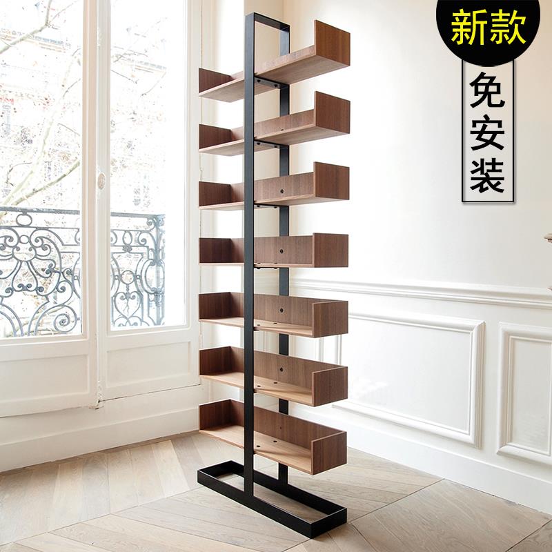 全新升级】S&ZM免安装落地书架定制学生书柜奶油风儿童绘本架窄缝