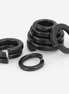 速发M4M5M0M1M86M12 黑色04不锈钢弹簧垫圈弹介镀黑锌弹垫弹片GB