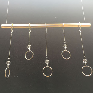 组合简约现代侧挂水晶吊环 橱窗上墙壁挂式 服装 店展示架上墙挂钩