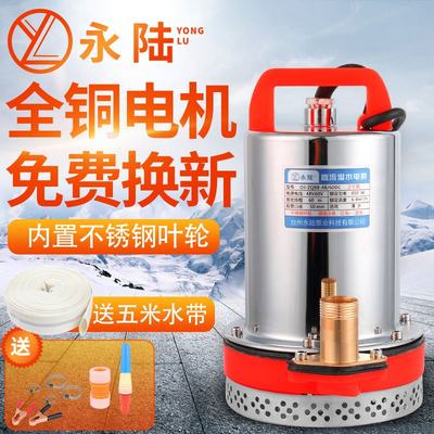 V高扬程直流潜水泵24V4t8V泵0V72伏抽水6家用农用灌溉电瓶抽