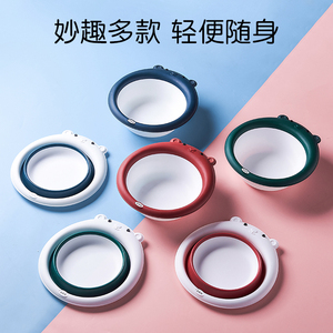 可折叠脸盆便携式洗衣盆家用塑料洗屁新生婴儿童用品旅行大号套装