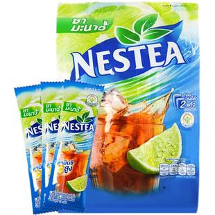 包邮泰711奶茶雀巢柠檬冰红茶冷水速溶红茶粉18包冲饮港冻柠浓缩