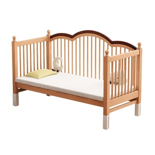 榉木儿童拼接床加宽床婴儿床边床侧边床扩宽神器实木大床架宝宝床