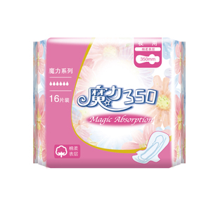 女主角魔力魅日用240日夜组合卫生巾绵柔亲肤舒适透气干爽姨妈巾