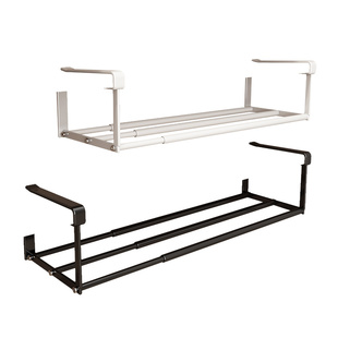 鞋柜收纳架家用多功能省空间分层隔板可伸缩置物架下挂式收纳神器