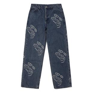 Karma8a Real系列烧花牛仔裤法国攀岩牛仔裤攀岩裤户外抱石男女款