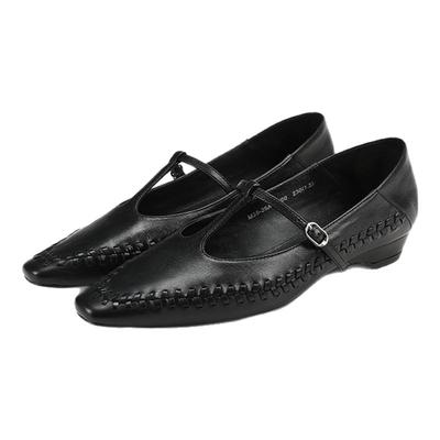 BREADTREE复古编织T带玛丽珍单鞋