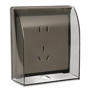 佛山照明86型开关插座防溅盒马桶浴室防水盒明装开关户外保护罩