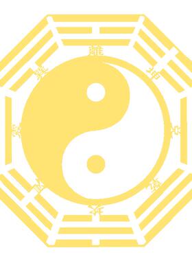 五帝钱门对门吉祥结挂件金属贴纸