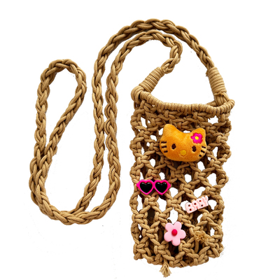 夏威夷黑皮凯蒂猫手机包