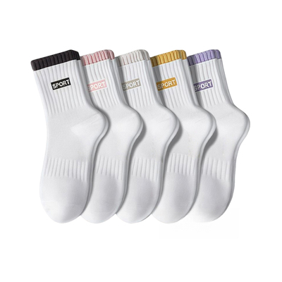 雅鹿女士中筒袜防臭透气袜子