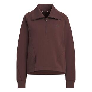 Adidas阿迪达斯女装2025冬季新款W HALF ZIP SWT套头卫衣KF2546