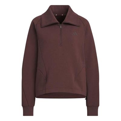 Adidas阿迪达斯女装2025冬季新款W HALF ZIP SWT套头卫衣KF2546