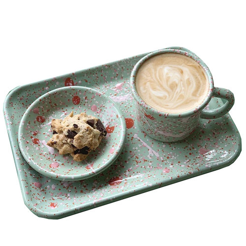 现货土耳其 BORNN搪瓷珐琅手工马克杯咖啡杯水杯燕麦早餐碗沙拉盘