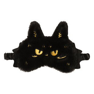 国家宝藏x你好历史 富贵狸猫毛绒眼罩遮光睡眠专用眼罩生日礼物