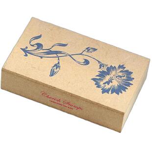 日本 KODOMO NO KAO 童颜花卉百合木制印章手账DIY装饰木头橡皮章