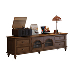 森趣美式实木茶几电视柜客厅小户型收纳柜储物柜复古电视机柜地柜