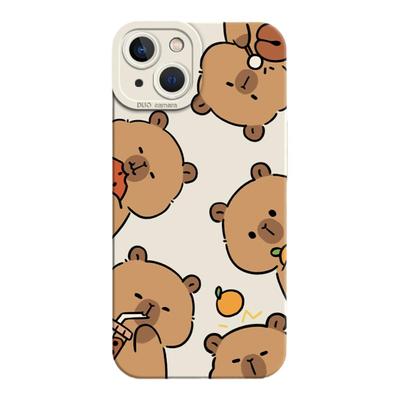 奶茶卡皮巴拉手机壳可爱水豚