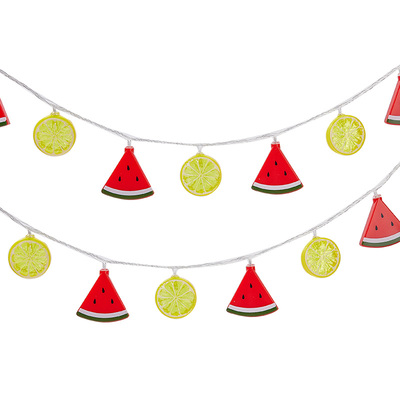 户外夜市摆摊装饰水果灯串彩灯闪