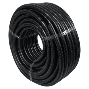 国标尼龙波纹管阻燃PA塑料套管开口电线管电缆黑色穿线管软管加厚