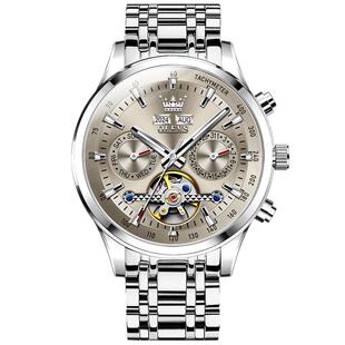 2025年新款男士手表多功能全自动机械表夜光防水镂空正品男士腕表